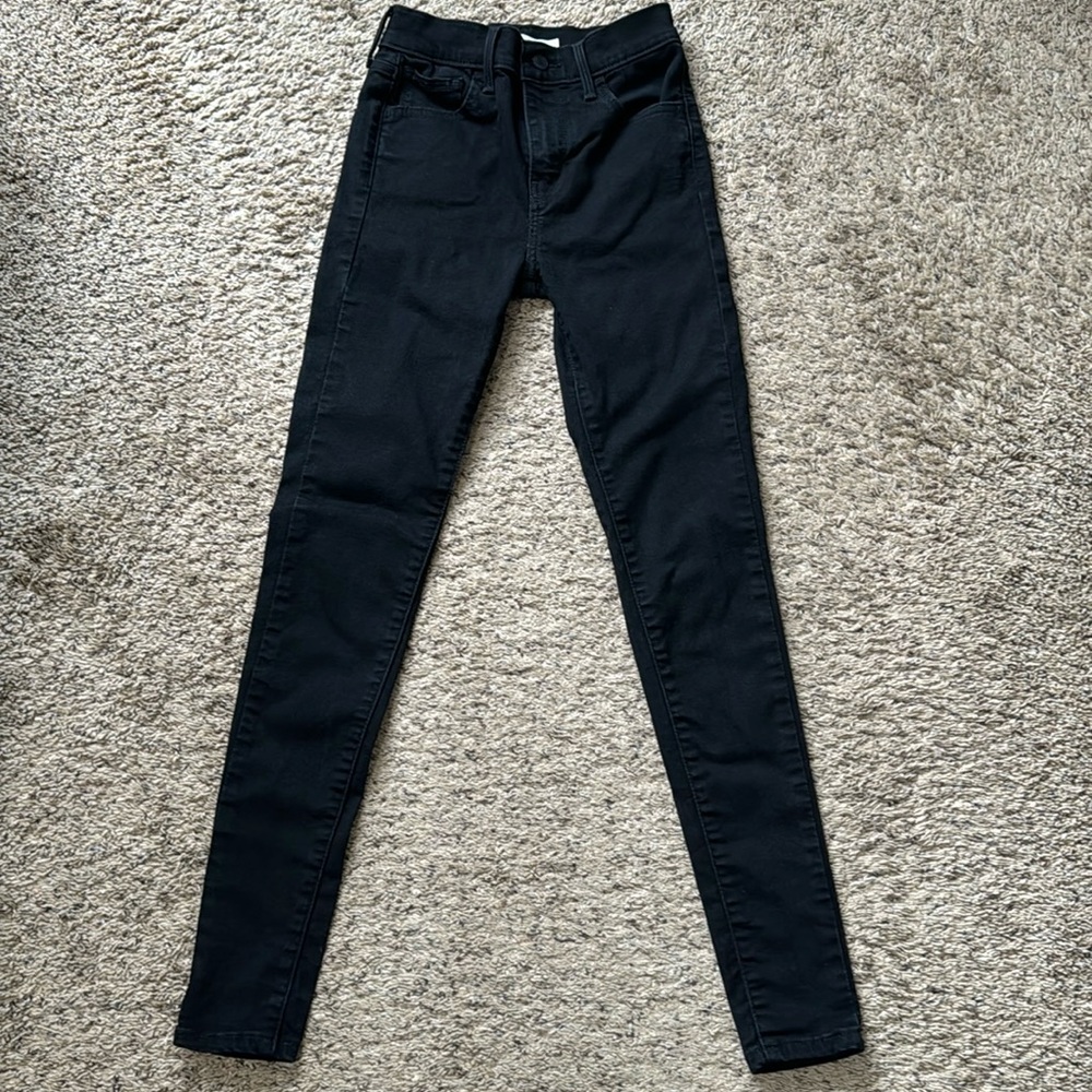Levi Strauss & Co Junior Girl HIGH-RICE Super Skinny Stretch Jeans Size 25